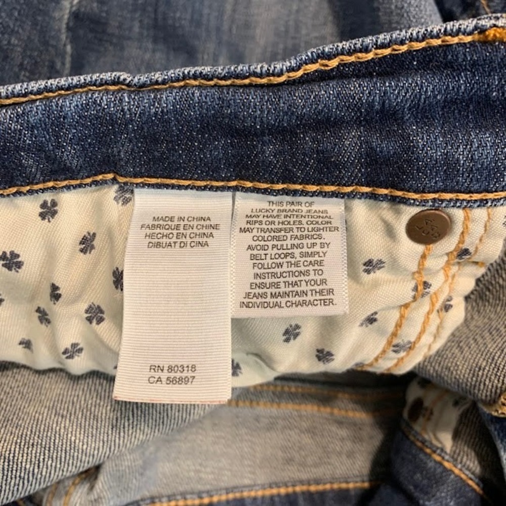 Lucky Brand Sweet N Straight Denim Jeans Mid Rise Women's 16/33 - Picture 8 of 13